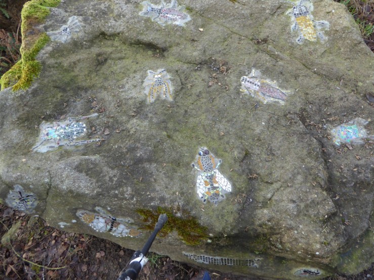 decorated rock